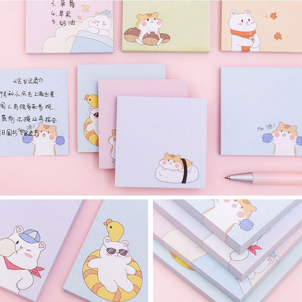 Giấy Dán Ghi Chú Hình Chuột Hamster Hoạt Hình Đáng Yêu Trang Trí Sổ Tay