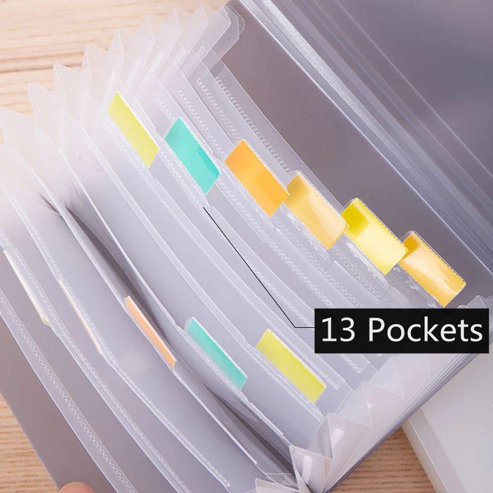 Túi Đựng Tài Liệu Văn Phòng 13 Ngăn Khổ A6 Tiện Dụng Ví