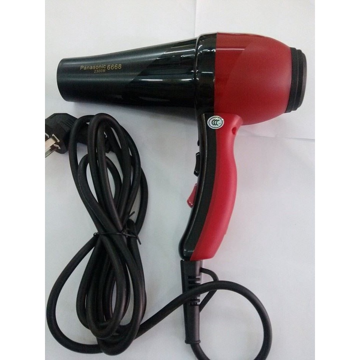 Máy Sấy Tóc 6668 Màu Đỏ Chuyên Dùng Cho SaLon Có Mùi Thơm Ánh Sáng Xanh 2300W