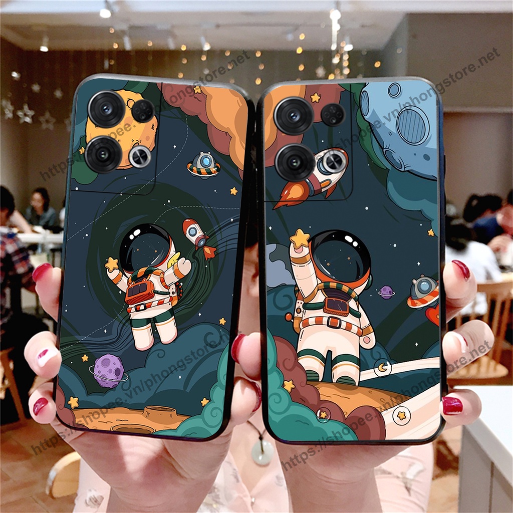 Ốp lưng Oppo Reno 8 4G / Reno 8 5G / Reno 8Z 5G vũ trụ phi hành gia cực hot siêu cute-rẻ-bền