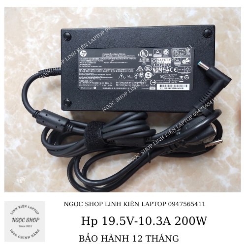 ZIN QUA SỬ DỤNG  Sạc Laptop Hp 19.5V-10.3A 200W HP ZBook 15 17 G3 HP ZBook 17 G3/G4 8560w 8570w 8740w 8760w 8770w