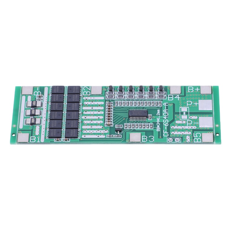 Bảng Mạch Bảo Vệ Pin Lithium 24V 6S 40A 18650 Li-Ion Bms Pcb Có Cân Bằng Cho Xe Điện Ebike