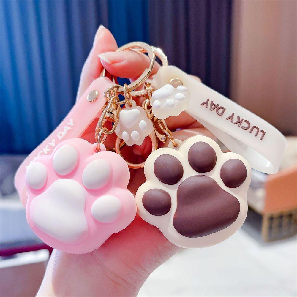 Móc Khóa Hình Chân Mèo Trang Trí Nội Thất Thời Trang