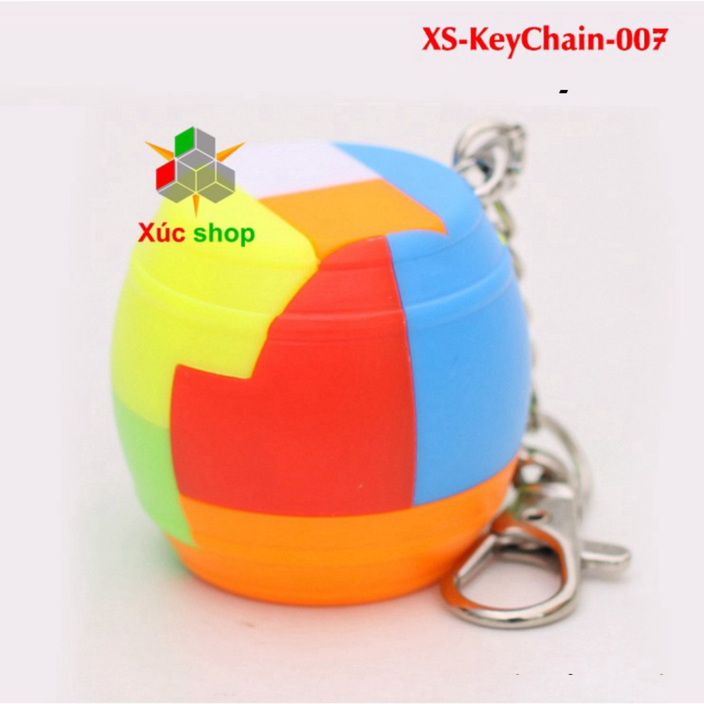 Móc khóa rubik xếp hình - Tháo lắp mảnh ghép