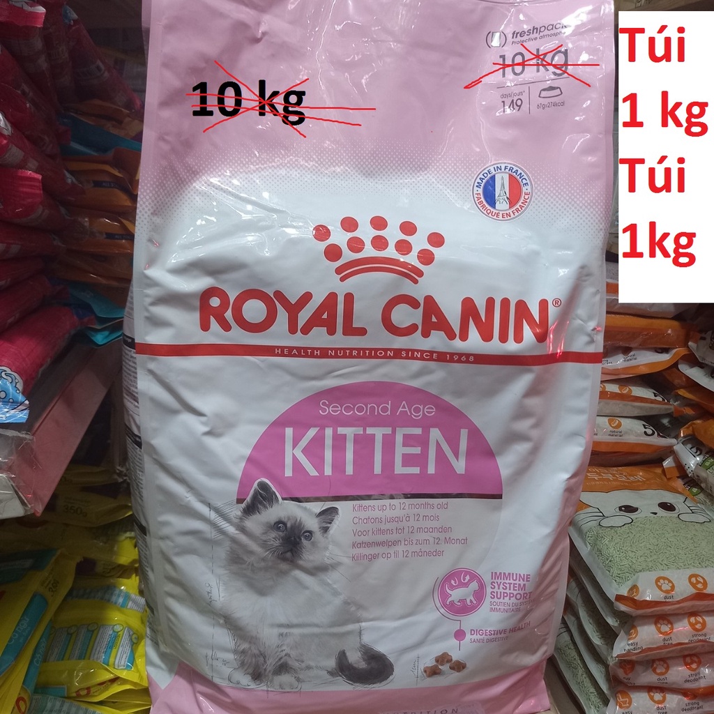 Thức ăn cho mèo con Royal Canin Kitten 1kg, Thức ăn cho mèo con 4-12 tháng tuổi