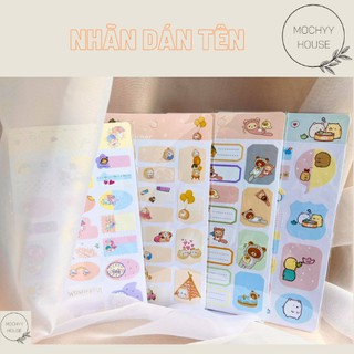 Name stickers/ Tem ghi tên/ ghi chú