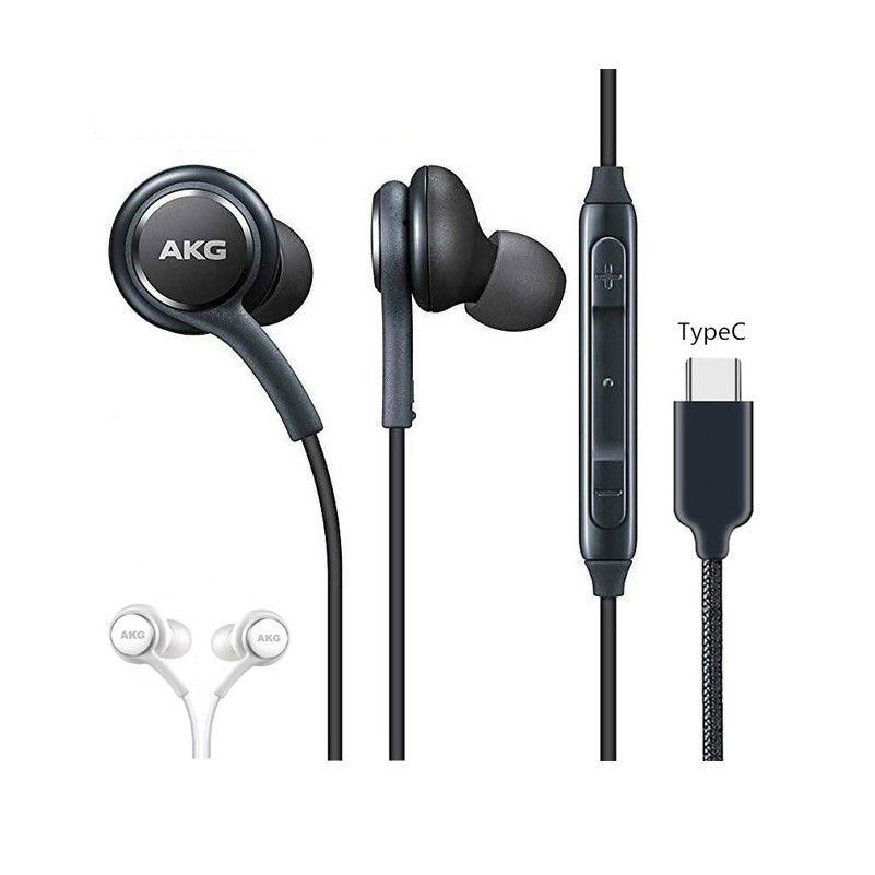 Tai nghe AKG Note 10 Note 20 S20 chân Type C chính hãng tặng 4 nút tai phụ (Phù hợp nhiều dòng điện thoại type c)