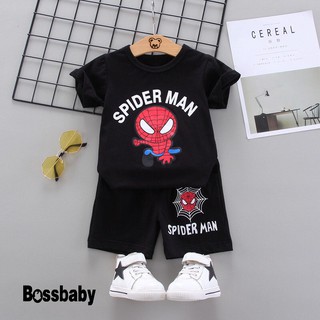 Bộ cho bé siêu nhân nhện Vải cotton co giãn 4 chiều thấm hút mồ hôi cho bé từ 6-26kg.BDBT19.