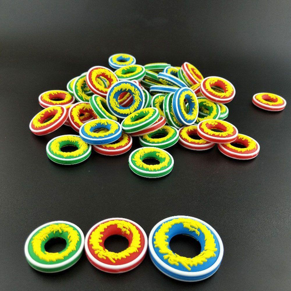 MUVAKO Set 50 Vòng Kẹp Cần Câu Cá Chống Trượt Bằng Silica gel