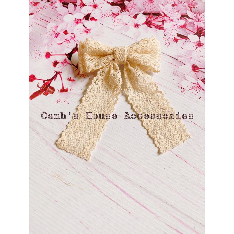 Kẹp nơ ren siêu xinh