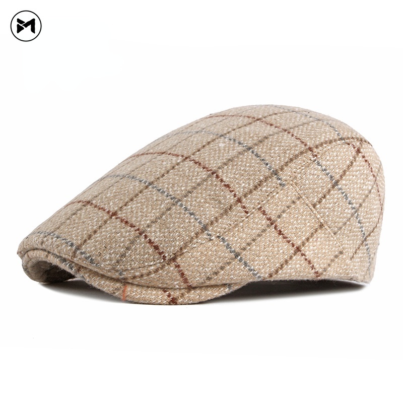 Mũ Beret Len Thiết Kế Mới Thời Trang Theo Phong Cách Anh Dành Cho Nam