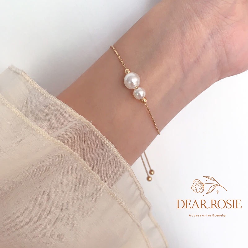 Vòng Tay/Lắc Tay Đôi Ng.Trai DEAR ROSIE Phụ Kiện Trang Sức Đeo Tay Phong Cách Hàn Quốc Rất Tinh Xảo Dành Cho Nữ