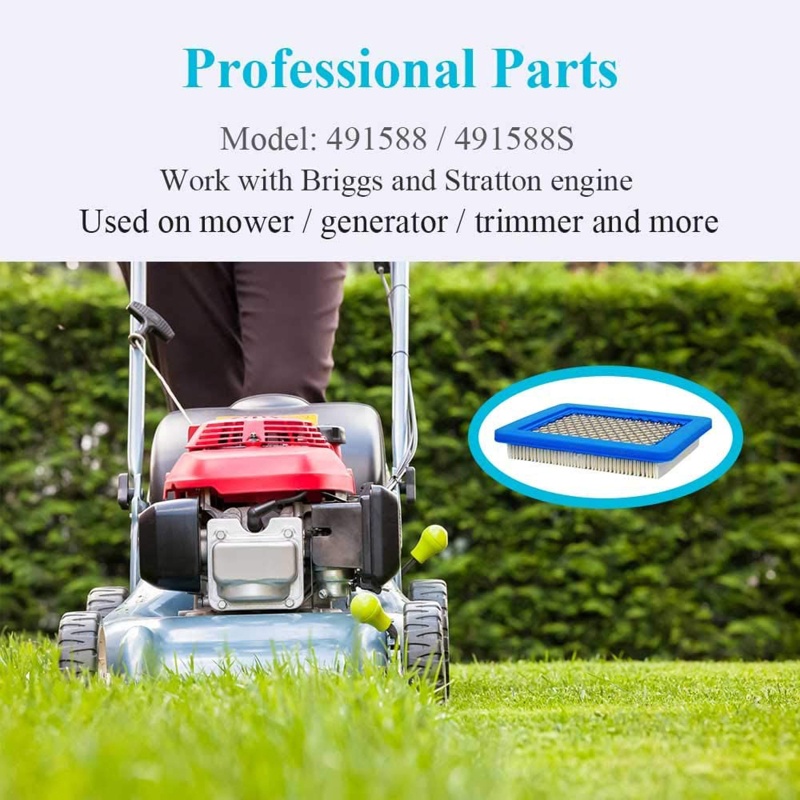 Bộ 5 Dây Đeo Thay Thế Cho Đồng Hồ Shas 491588Bộ Lọc Không Khí Siêu Bền Chuyên Dụng Cho Máy Cắt Cỏ