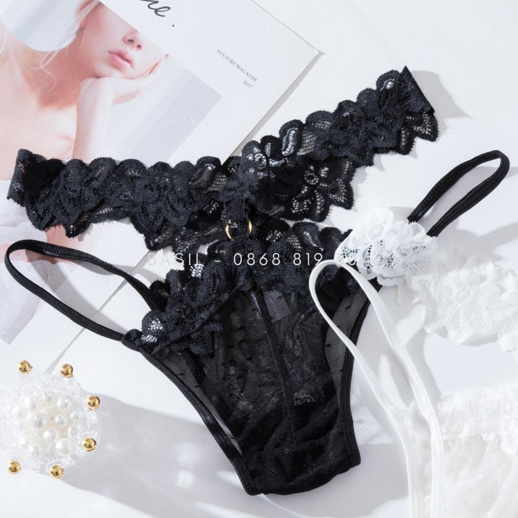 Quần lót nữ S10 ren chấm bi gợi cảm BASIL
