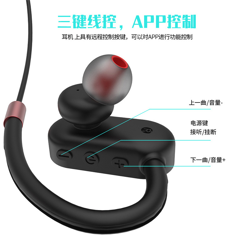 Tai Nghe Bluetooth Không Dây Đeo Cổ Dáng Dài Thích Hợp Cho Apple Oppo Huawei Vivo Xiaomi Android