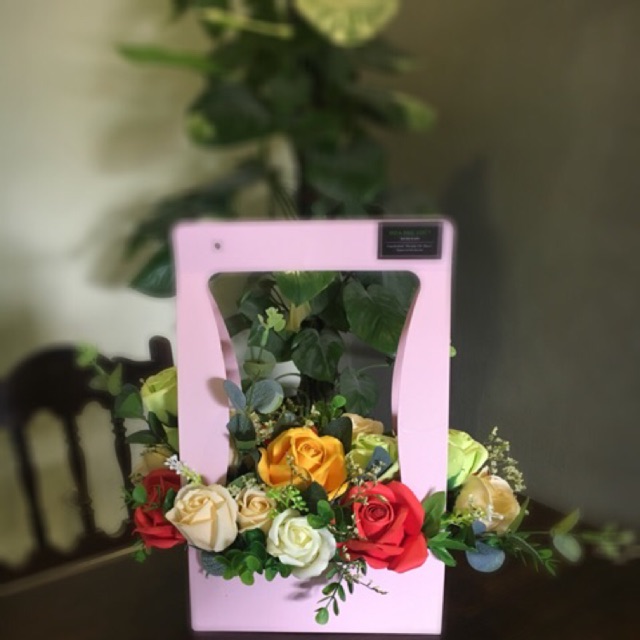 Giỏ hoa giấy làm quà tặng