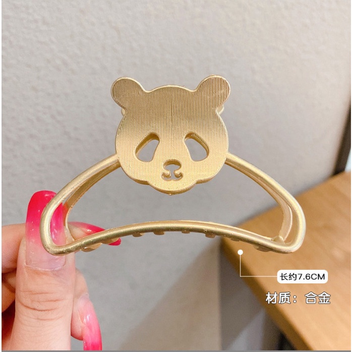 Kẹp tóc nữ càng cua thép không gỉ hình khối sang chảnh BAG U KTTHEP21