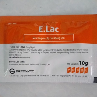 E.Lac men tiêu hóa, men sống cao cấp 10g