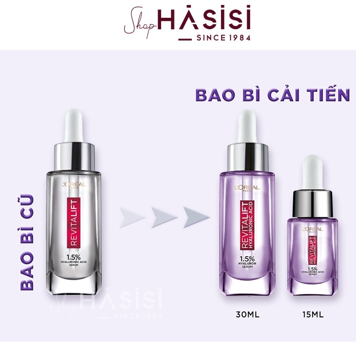 Tinh Chất Cấp Ẩm, Sáng Da L'OREAL - Revitalift 1.5% Hyaluronic Acid Serum 30ml