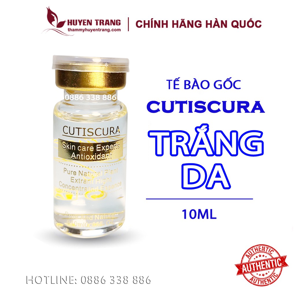 Tế Bào Gốc Hàn Quốc CUTISCURA Mụn, Trắng Da, Trẻ Hóa, Nám Tàn Nhang - Thẩm Mỹ Huyền Trang