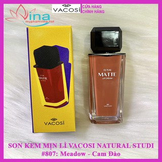 SON KEM MỊN LÌ VACOSI NATURAL STUDIO MATTE LIP CREAM 807: Meadow