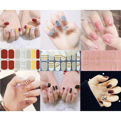 Nail sticker dán móng tay 3D chống nước thời trang chất lượng cao (99)