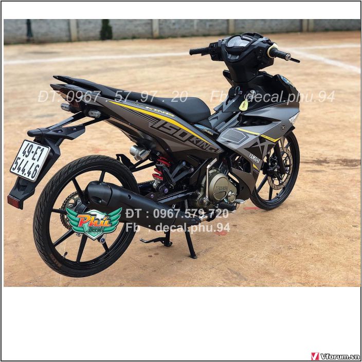 Tem Rời exciter 150 Mx xám nhám (B)