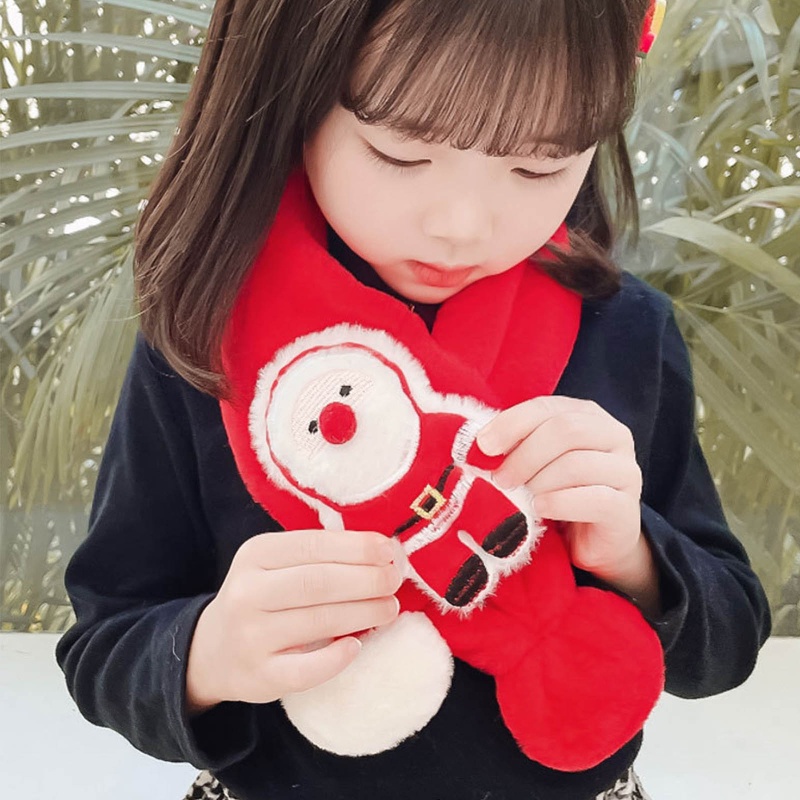 Khăn Choàng Cổ Bằng Vải Bông Dày Dặn Giữ Ấm Mùa Thu Cho Bé