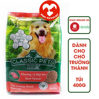 Thức Ăn Hạt Cho Chó Classic Pets 400g Vị Bò Cho Chó Lớn - Miki Petshop