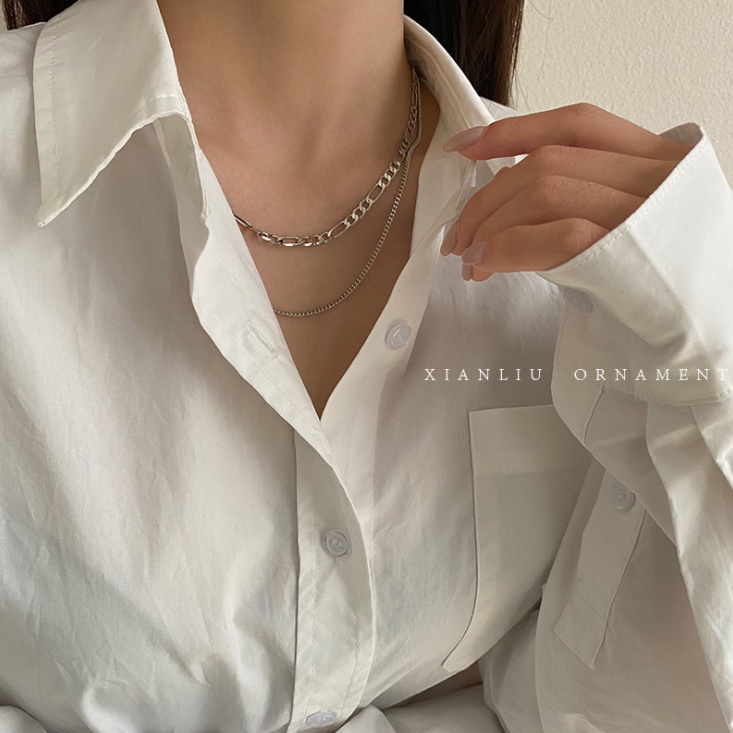 📛 RẺ VÔ ĐỊCH 📛 DÂY CHUYỀN MẮT XÍCH DÂY ĐÔI PHONG CÁCH CÁ TÍNH