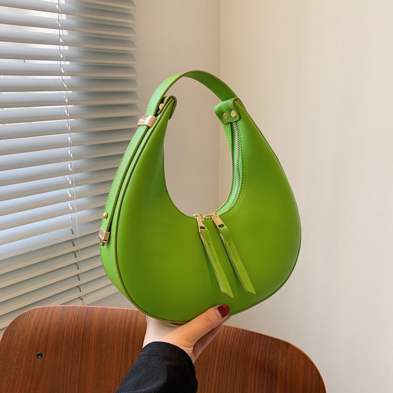 ◎Túi Xách Đeo Vai Hình Bán Nguyệt Phong Cách Thời Trang Năm Mới Dành Cho Nữ
