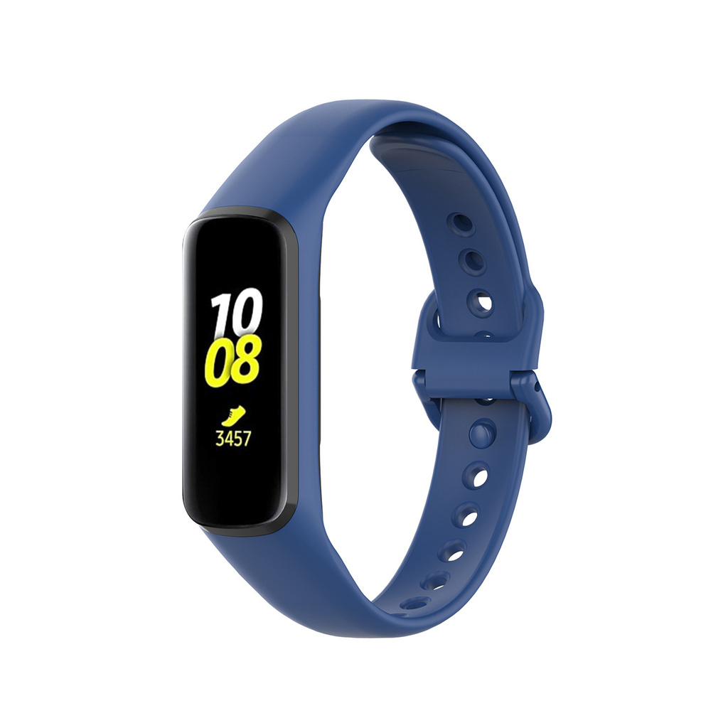 Dây Đeo Silicon Màu Trơn Cho Đồng Hồ Thông Minh Samsung Galaxy Fit 2