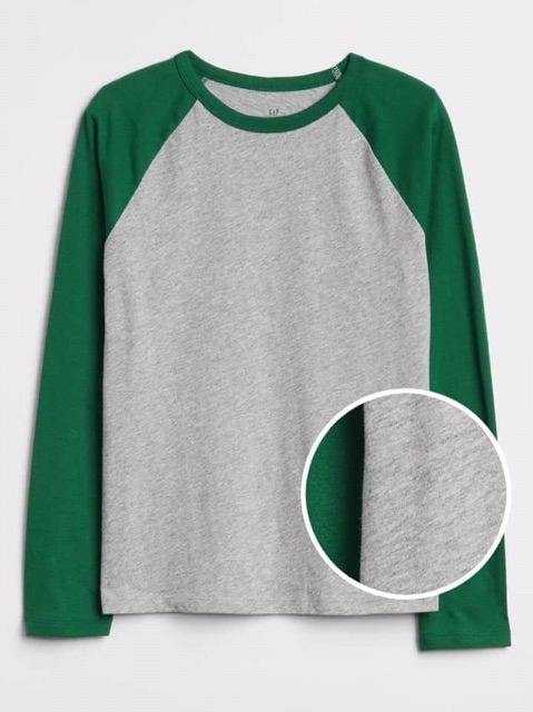 Áo cotton GAP dài tay bé trai size đại