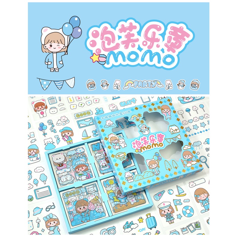 Set 25Tấm Sticker cute dễ thương nhiều màu sắc