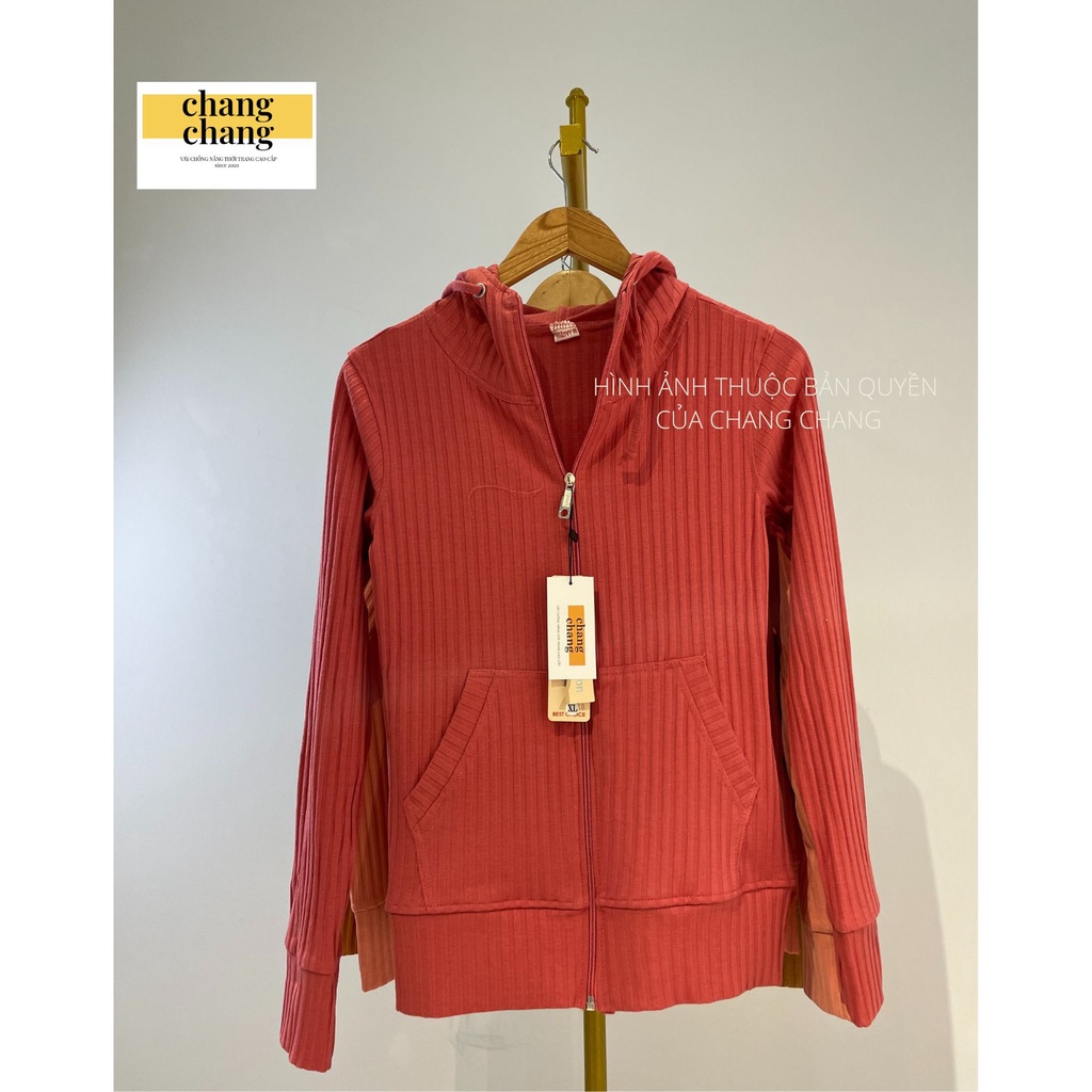 Áo Khoác Chống Nắng Nữ, Áo Khoác Nữ Chất Thun Gân Mềm Mịn 6 Túi