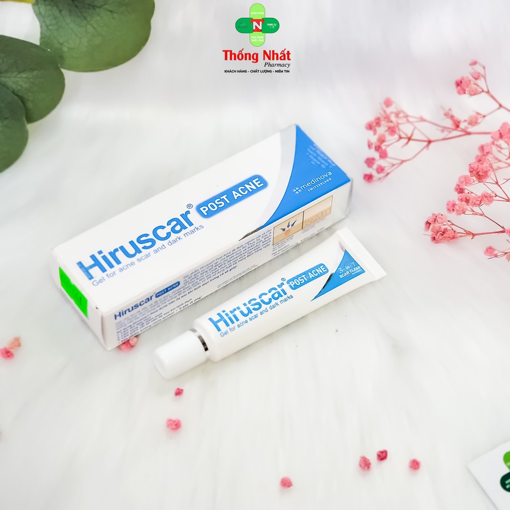 Hiruscar Post Acne Xử Lý Thâm, Sẹo, Chấm Ngừa Mụn Tái Phát PostacneTuýp 5gram, 10gram