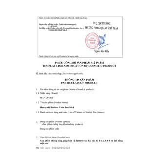 Sáp chống nắng Hanayuki - Hàng chính hãng