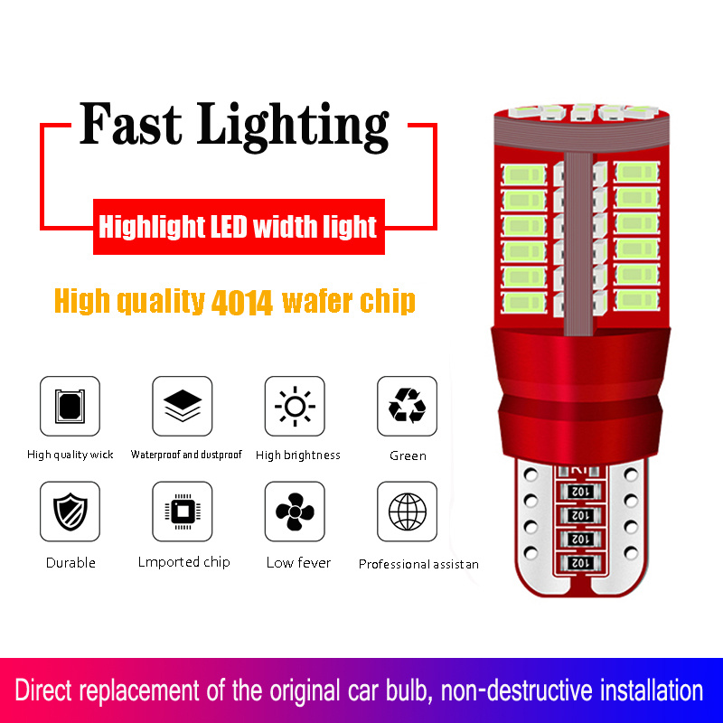 Bóng Đèn Led T10 W5W 4014 57 Led Chuyên Dụng Dành Cho Xe Hơi