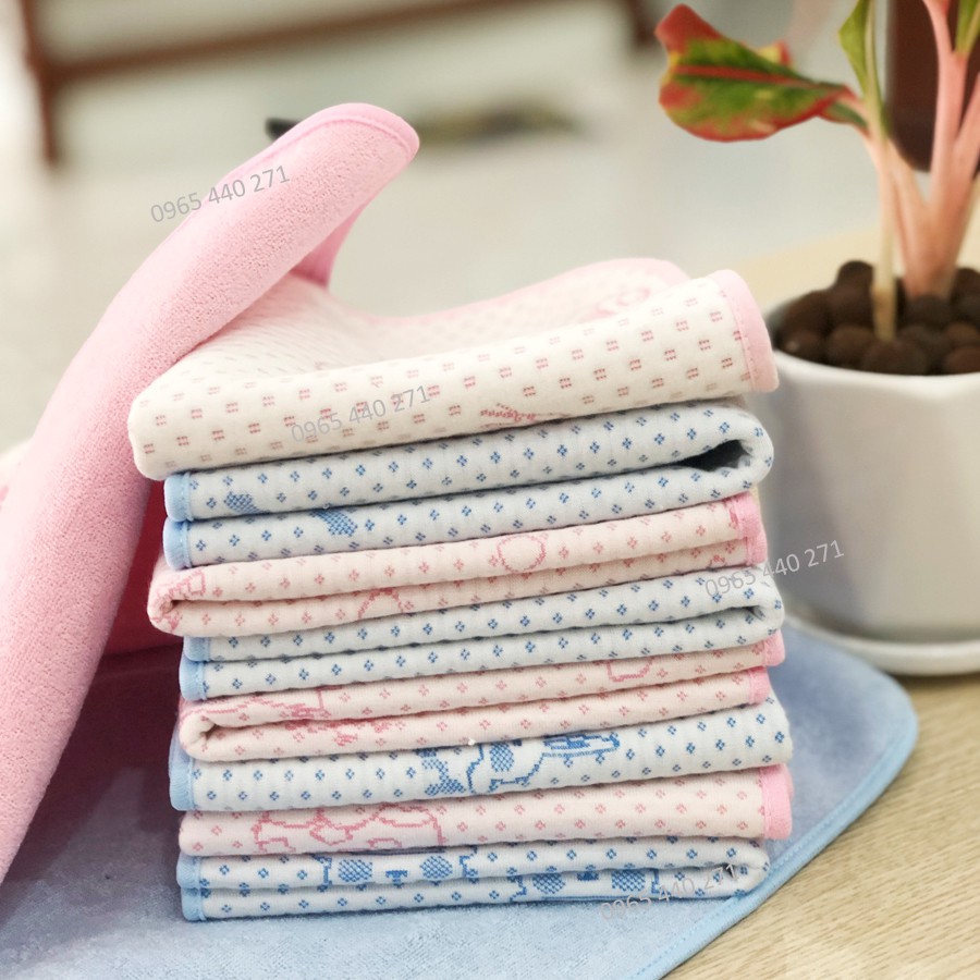 [KHUYẾN MẠI SOCK] Tấm lót chống thấm cho bé - 4 lớp - kích thước 30 x 30 cm - hàng Việt Nam xuất khẩu -  loại 1