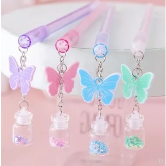 Bút Bi Viết Tạo Hình Cánh Bướm Đáng Yêu - Bút Bi Viết Mực Đen