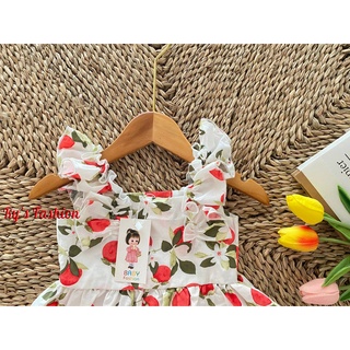 Váy hoa bé gái Cotton A02