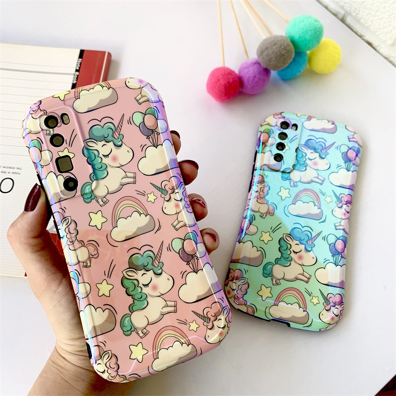 Ốp điện thoại in hình kỳ lân chống sốc cho Oppo Reno6 5G Reno5 Reno 5 Pro Bi030