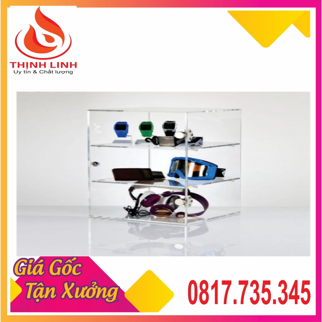 Hộp Mica Trưng Bày 3 Tầng 30x15x30