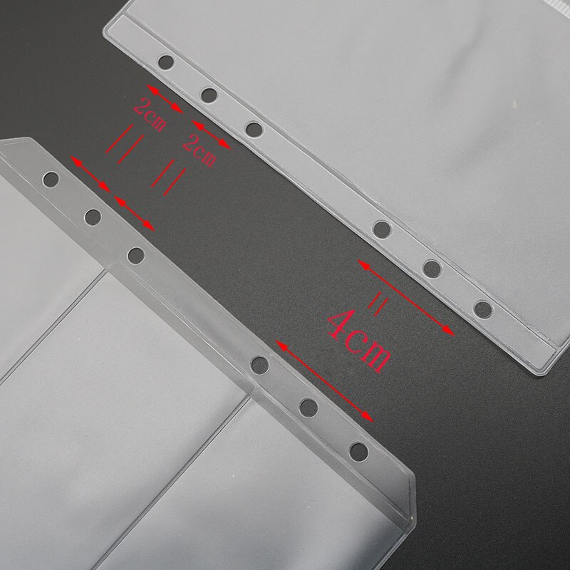 5 Túi Đựng Giấy Tờ Tài Liệu Cỡ A5 / A6 6 Lỗ