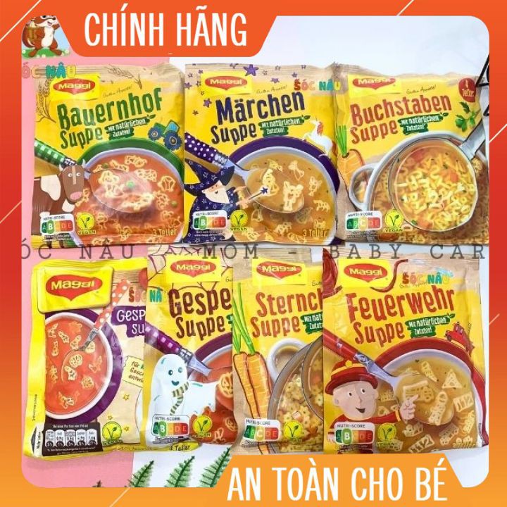 Soup Nui Mì Maggi Đức, Nui Mì Ăn Liền Cho Bé Từ 1 Tuổi