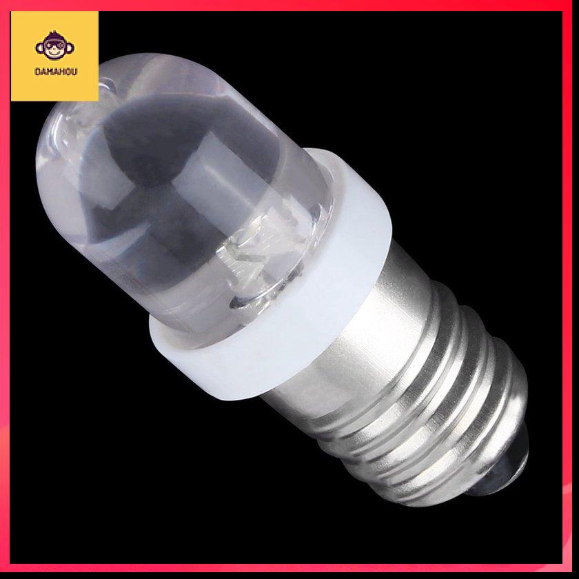 【Trong kho】E10 LED cơ sở chỉ thị bóng đèn Bóng đèn trắng lạnh 24 V DC Đèn chiếu sáng