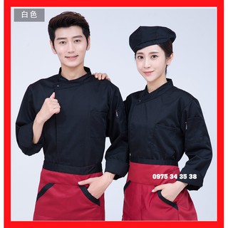 Áo bếp đồng phục cao cấp tay dài