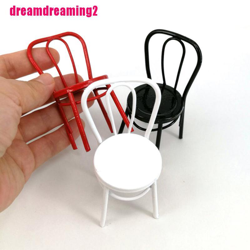 Mô Hình Ghế Sắt Trang Trí Nhà Búp Bê Tỉ Lệ 1 / 6