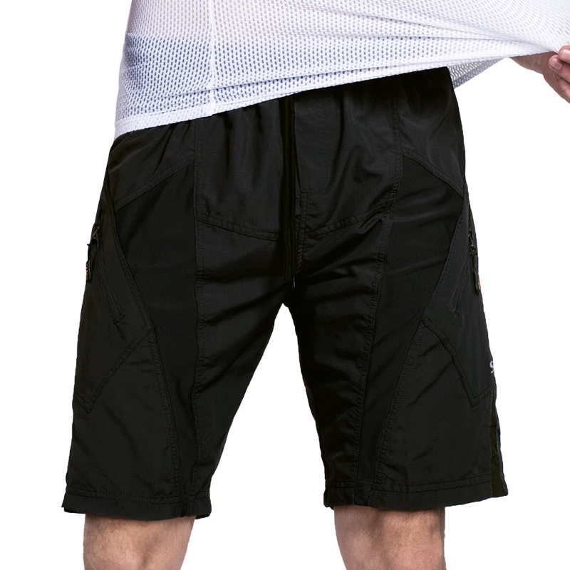 Santic Quần Short Đạp Xe Thường Ngày Cho Nam Quần Lót Dáng Rộng Có Đệm 3D Quần Lót Xe Đạp Leo Núi Thoải Mái K7MB032