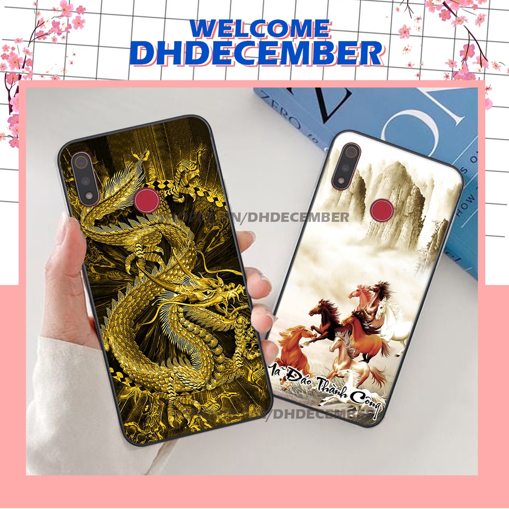 Ốp lưng Realme 3 / 3 PRO in hình thư pháp tâm an vạn sự an ,mã đáo thành công SIÊU CHẤT